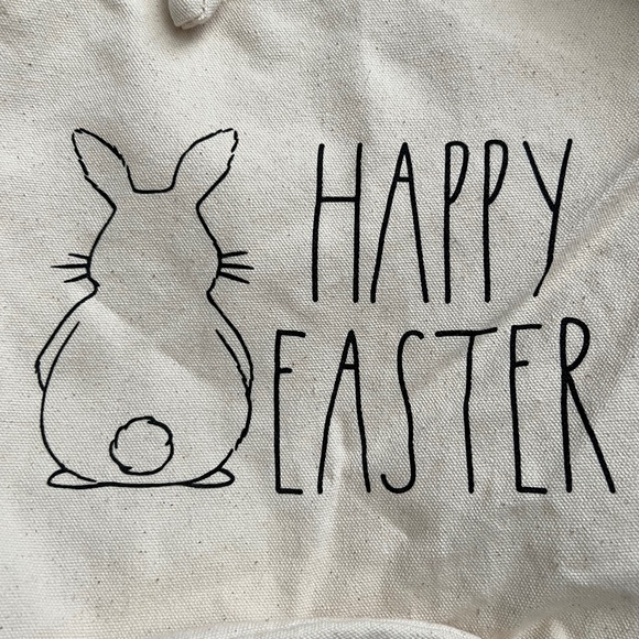 Rae Dunn HAPPY EASTER Canvas Tote Bag - Picture 3 of 7